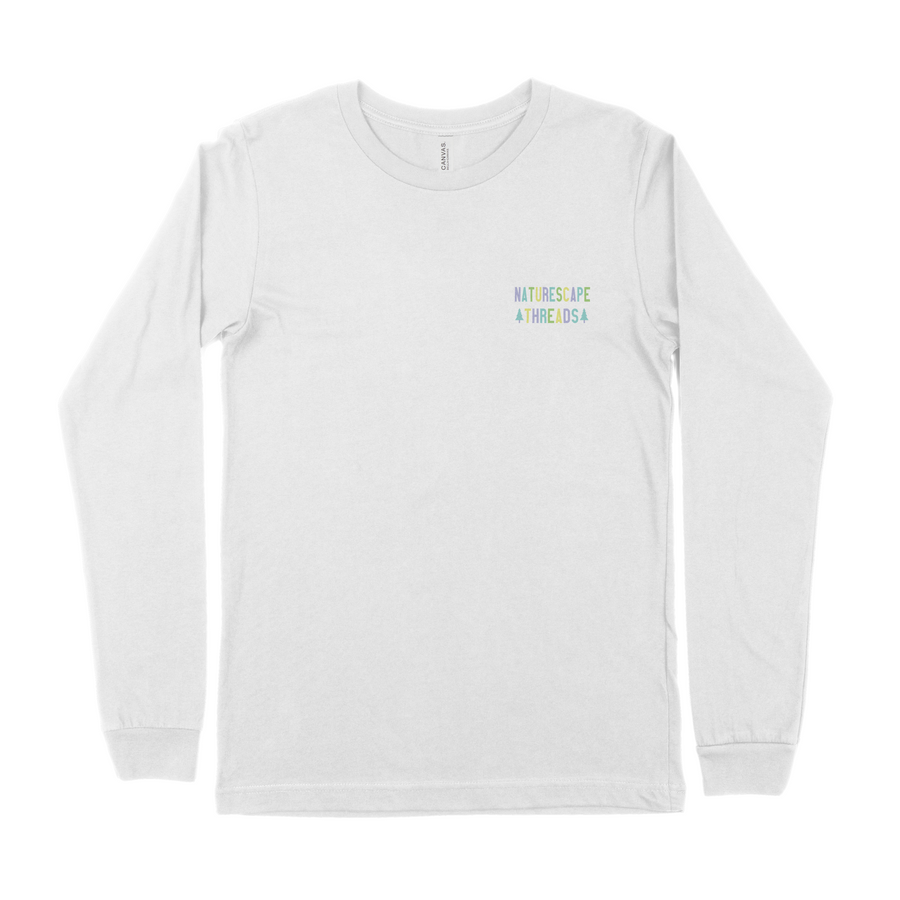 MAGICAL FOREST VIBES WHITE LONG SLEEVE